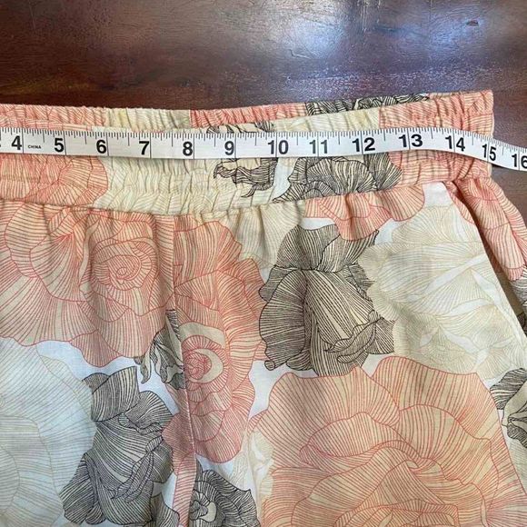 Joan Vas New York Linen Trousers Floral print size M - Picture 8 of 12